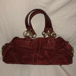 Coach Suede Handbag